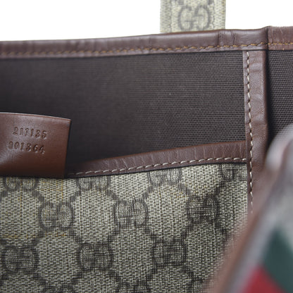Gucci GG Plus Monogram Small Signature Web Loop Vertical Tote Light Brown 9 of 10