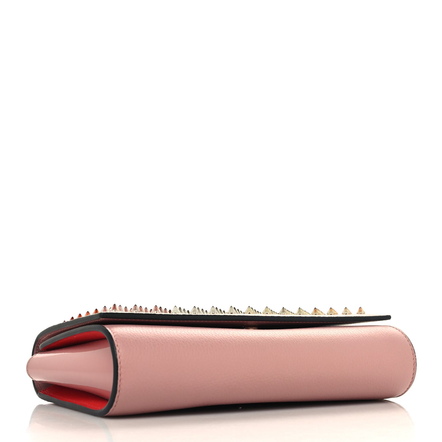 Calfskin Spikes Paloma Clutch Gold Dolly