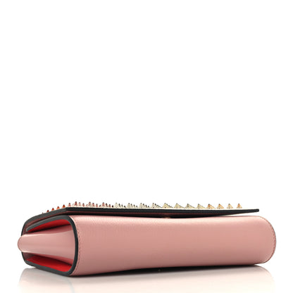 Christian Louboutin Calfskin Spikes Paloma Clutch Gold Dolly 4 of 10