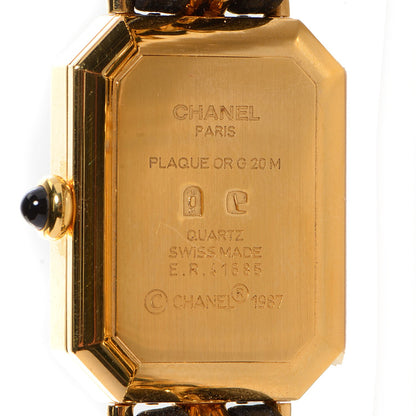 Chanel Stainless Steel Lambskin 20mm Chain Premiere Quartz Watch Gold M 4 of 6