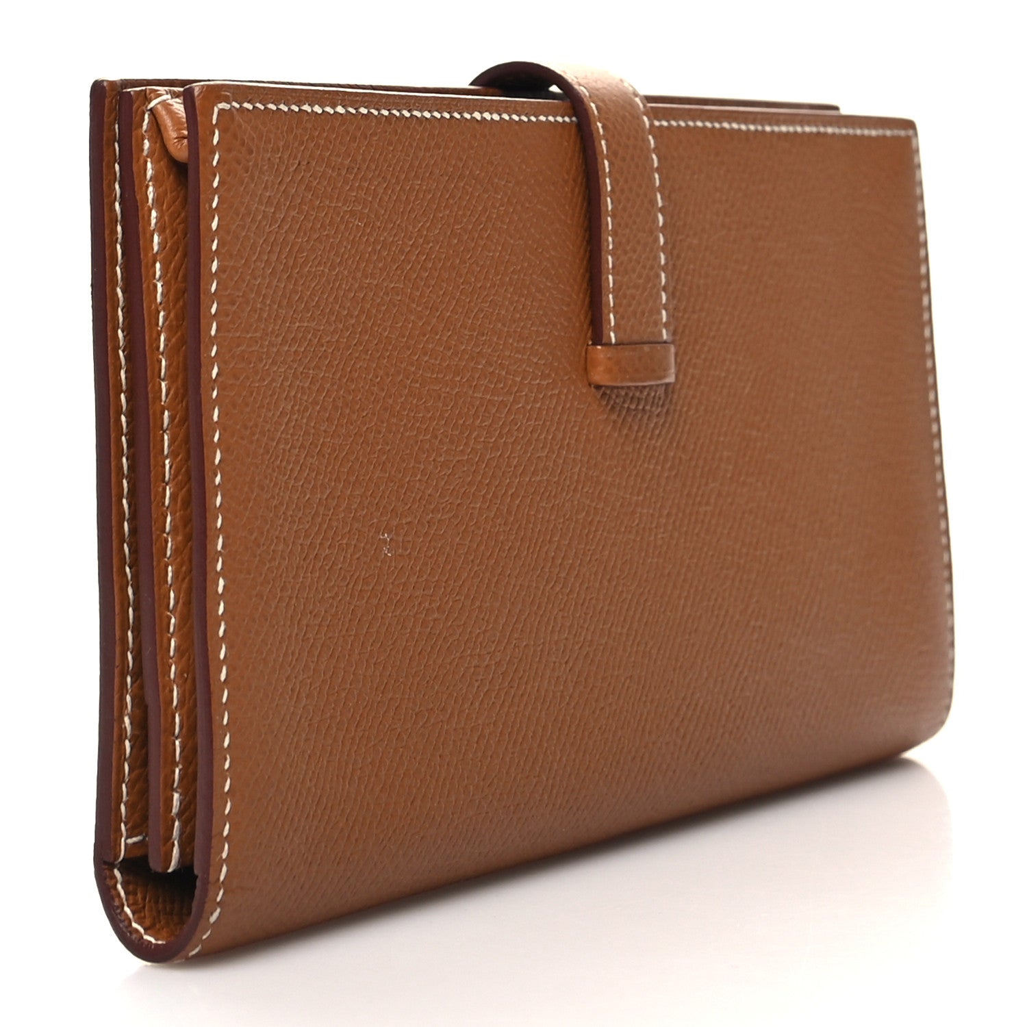 Hermes Epsom Bearn Gusset Wallet Gold 3 of 9