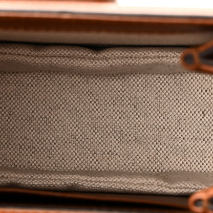 Gucci New Canvas Charisma Calfskin Crystal GG Monogram Small Bamboo 1947 Top Handle Bag Camel Ebony 5 of 10