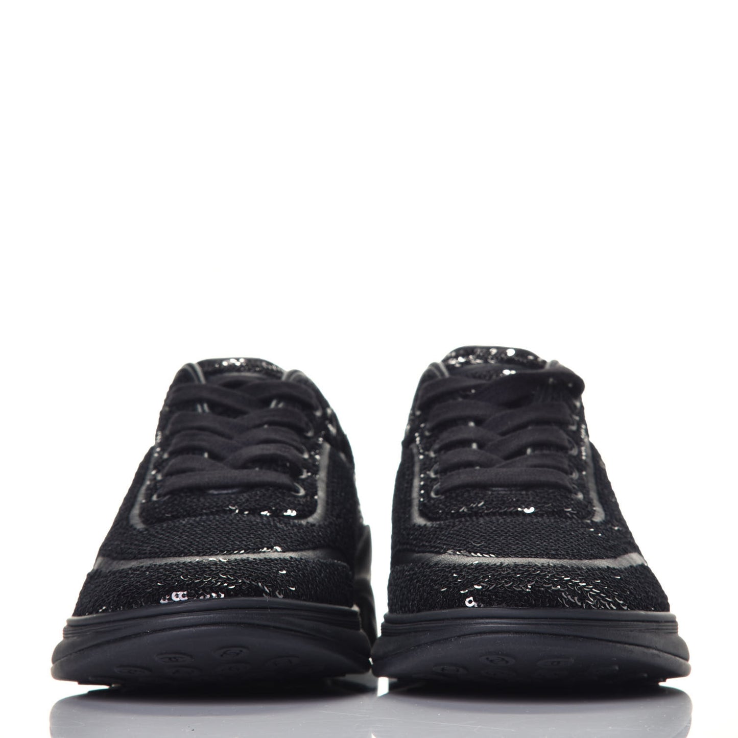 Sequin CC Sneakers 36 Black