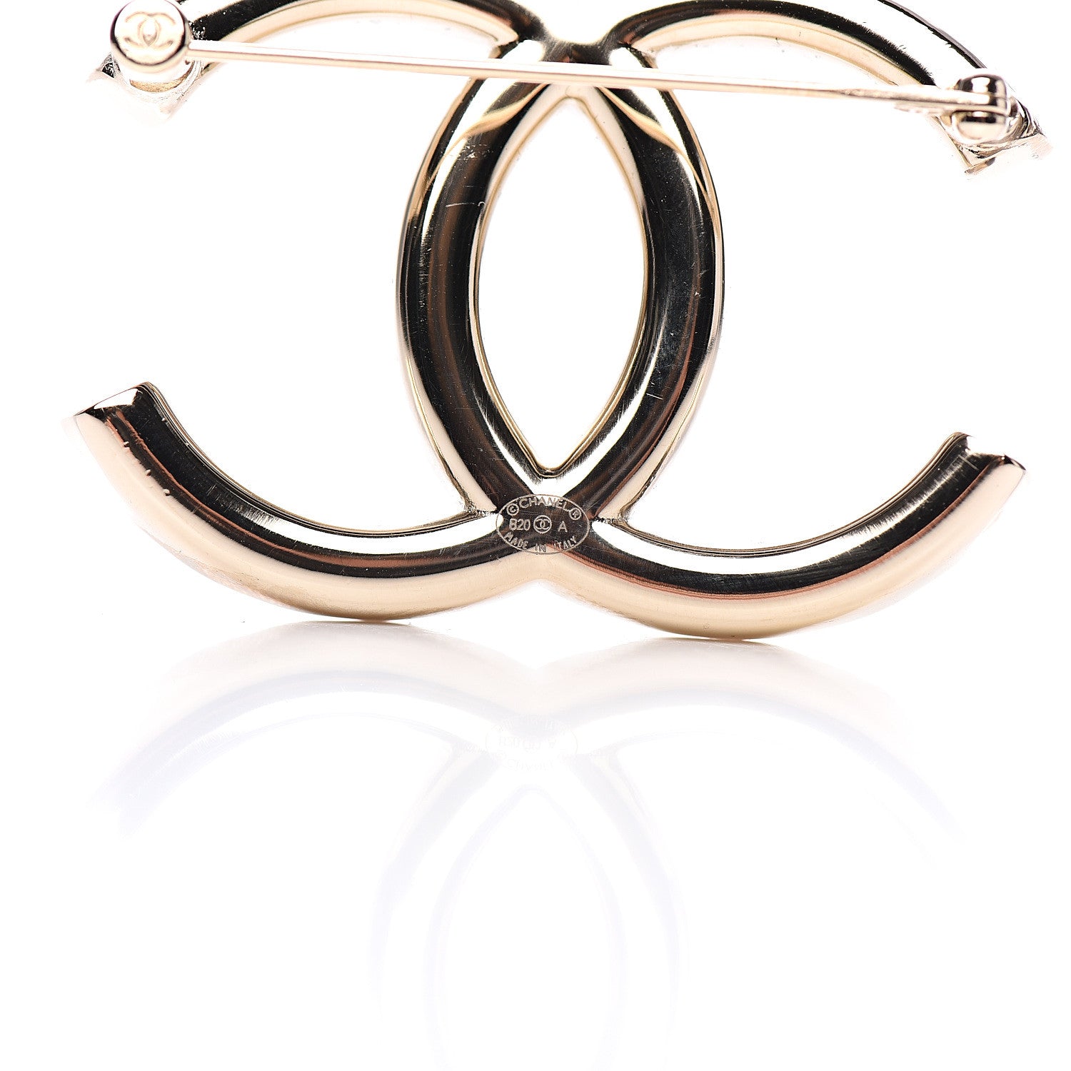 Chanel Baguette Crystal High Society CC Brooch Gold 3 of 5