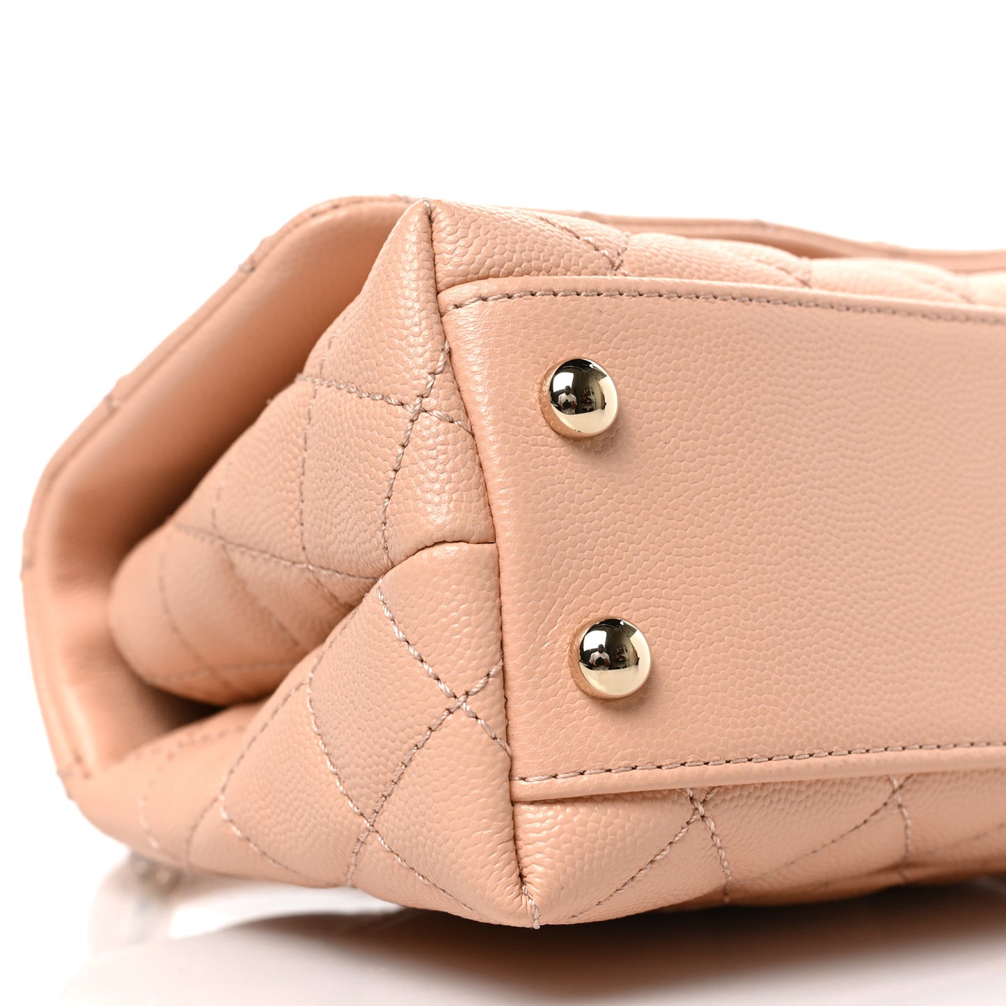 Caviar Quilted Extra Mini Coco Handle Flap Light Pink