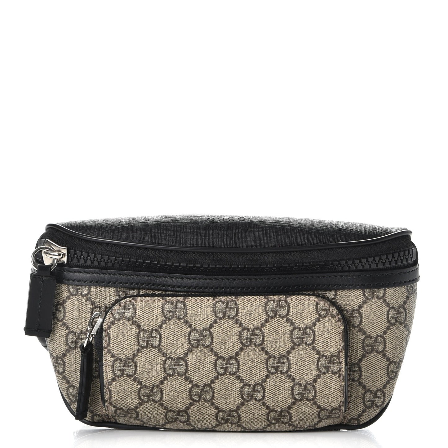 GG Supreme Monogram Belt Bag Black