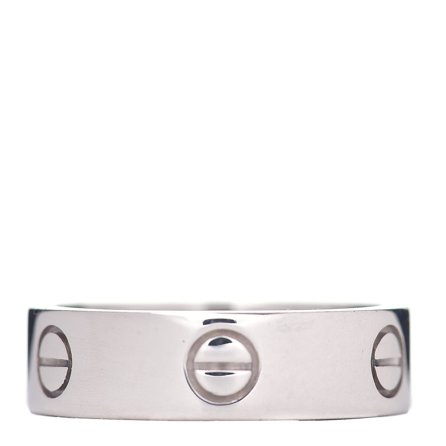 Cartier 18K White Gold 5.5mm LOVE Ring 59 8.75 3 of 4