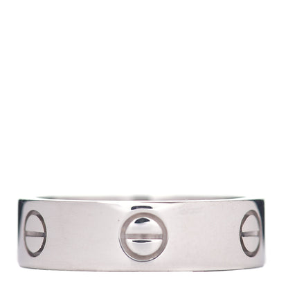 Cartier 18K White Gold 5.5mm LOVE Ring 59 8.75 3 of 4