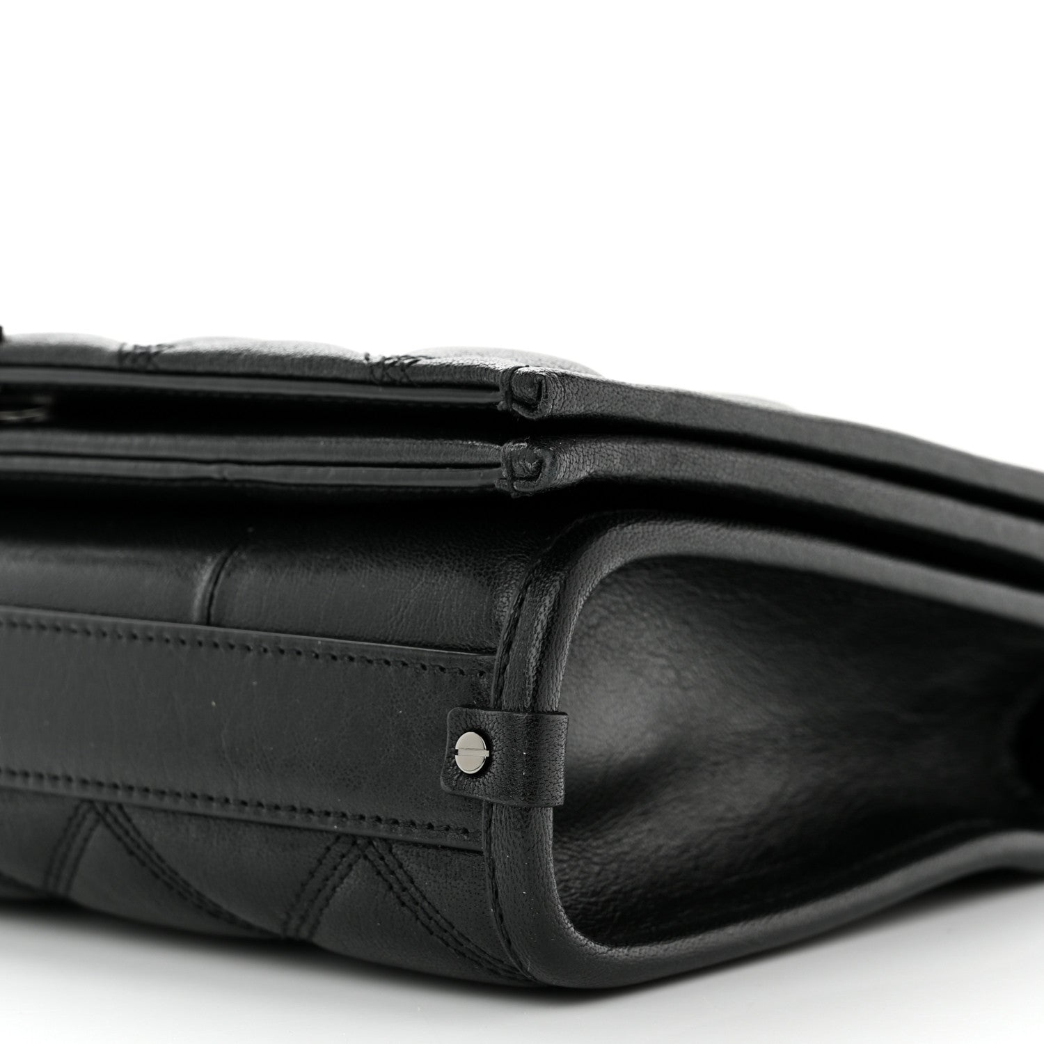 Saint Laurent Lambskin Quilted Mini Becky Chain Bag Black 9 of 9