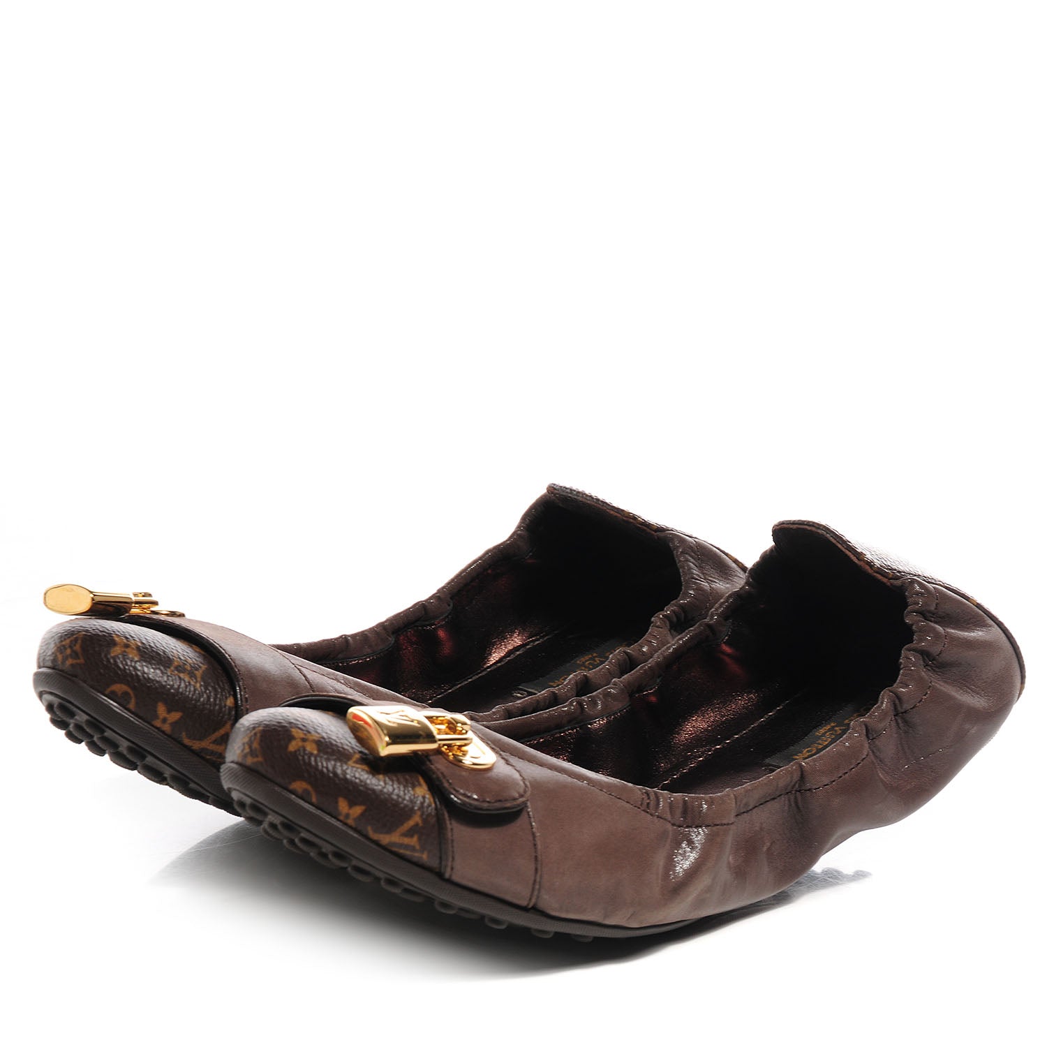 Louis Vuitton Monogram Canvas Lucky Ballerina Flats 39 Brown 3 of 7