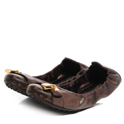 Louis Vuitton Monogram Canvas Lucky Ballerina Flats 39 Brown 3 of 7