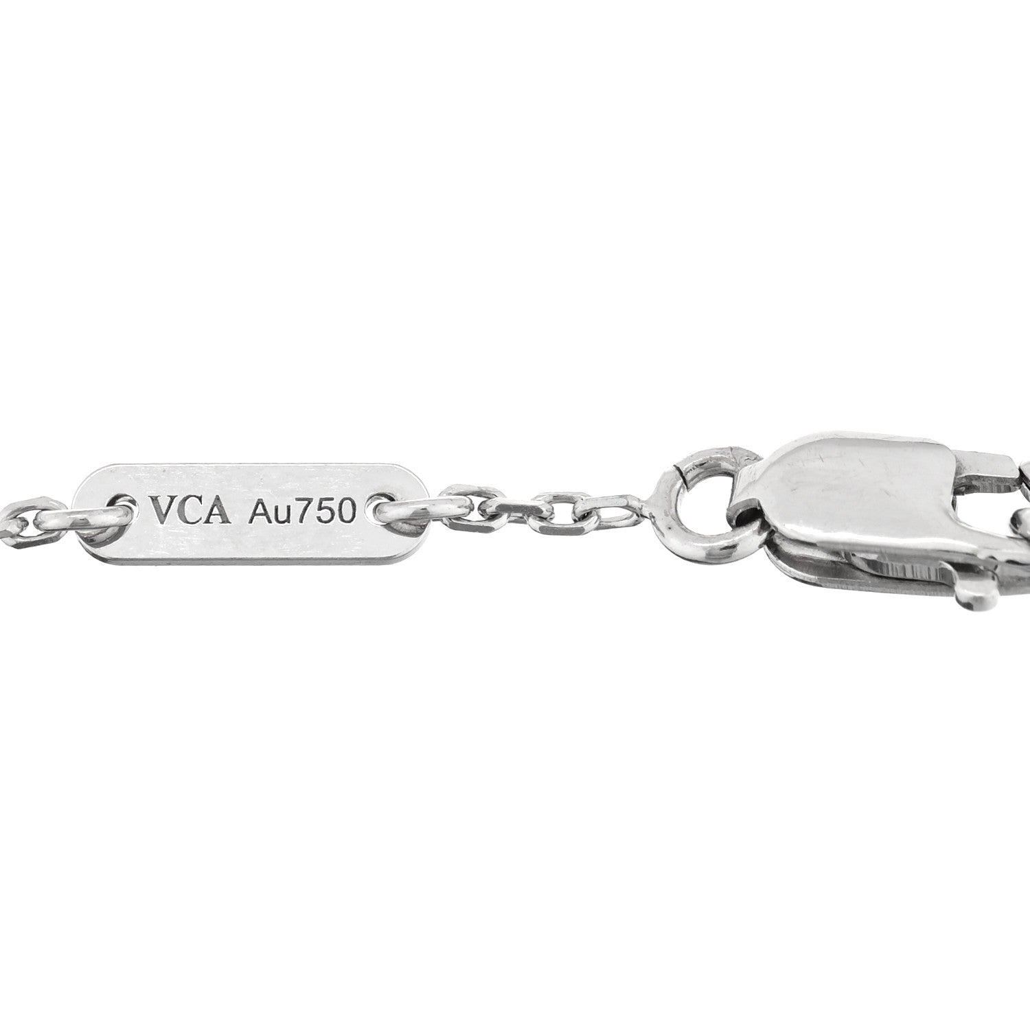 Van Cleef & Arpels 18K White Gold Turquoise Sweet Alhambra Butterfly Bracelet 3 of 3