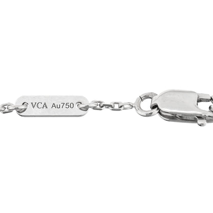 Van Cleef & Arpels 18K White Gold Turquoise Sweet Alhambra Butterfly Bracelet 3 of 3