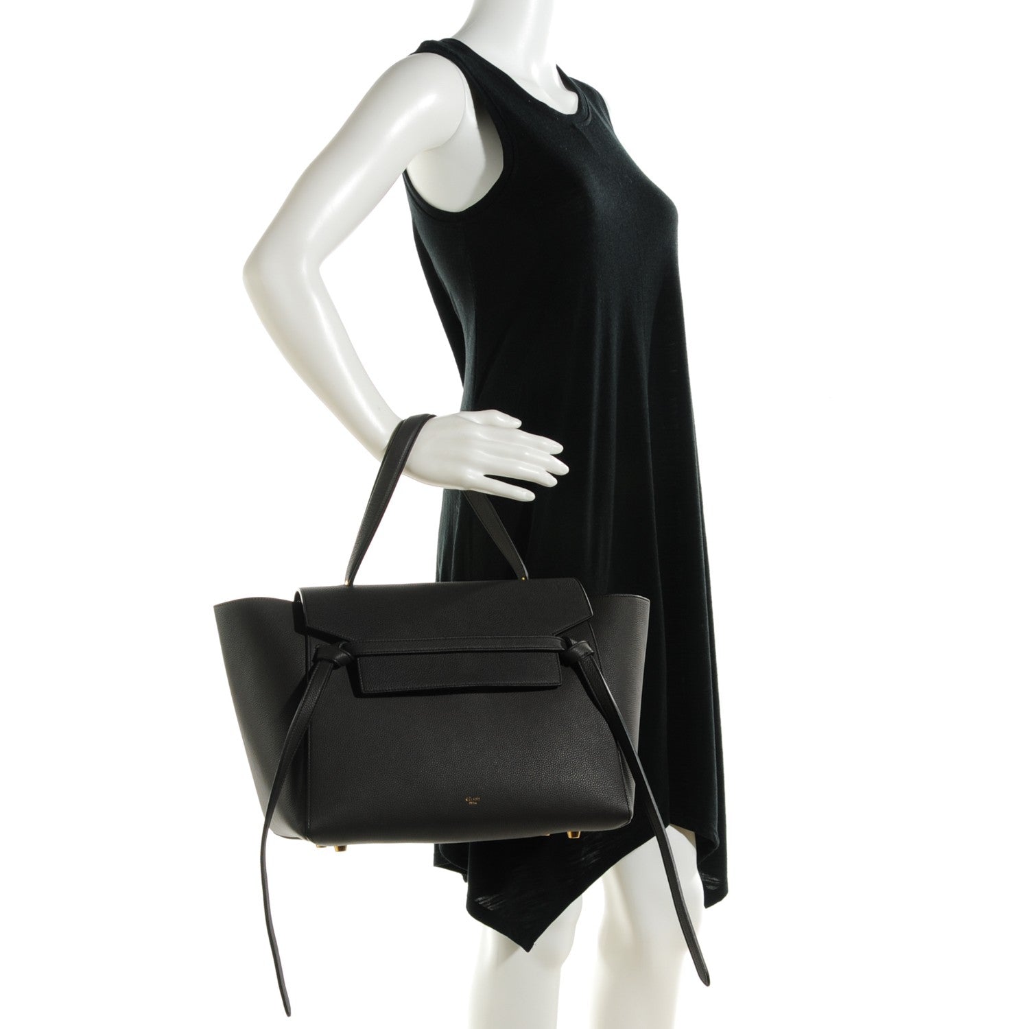 Celine Baby Grained Calfskin Small Belt Bag Dark Taupe 2 of 8