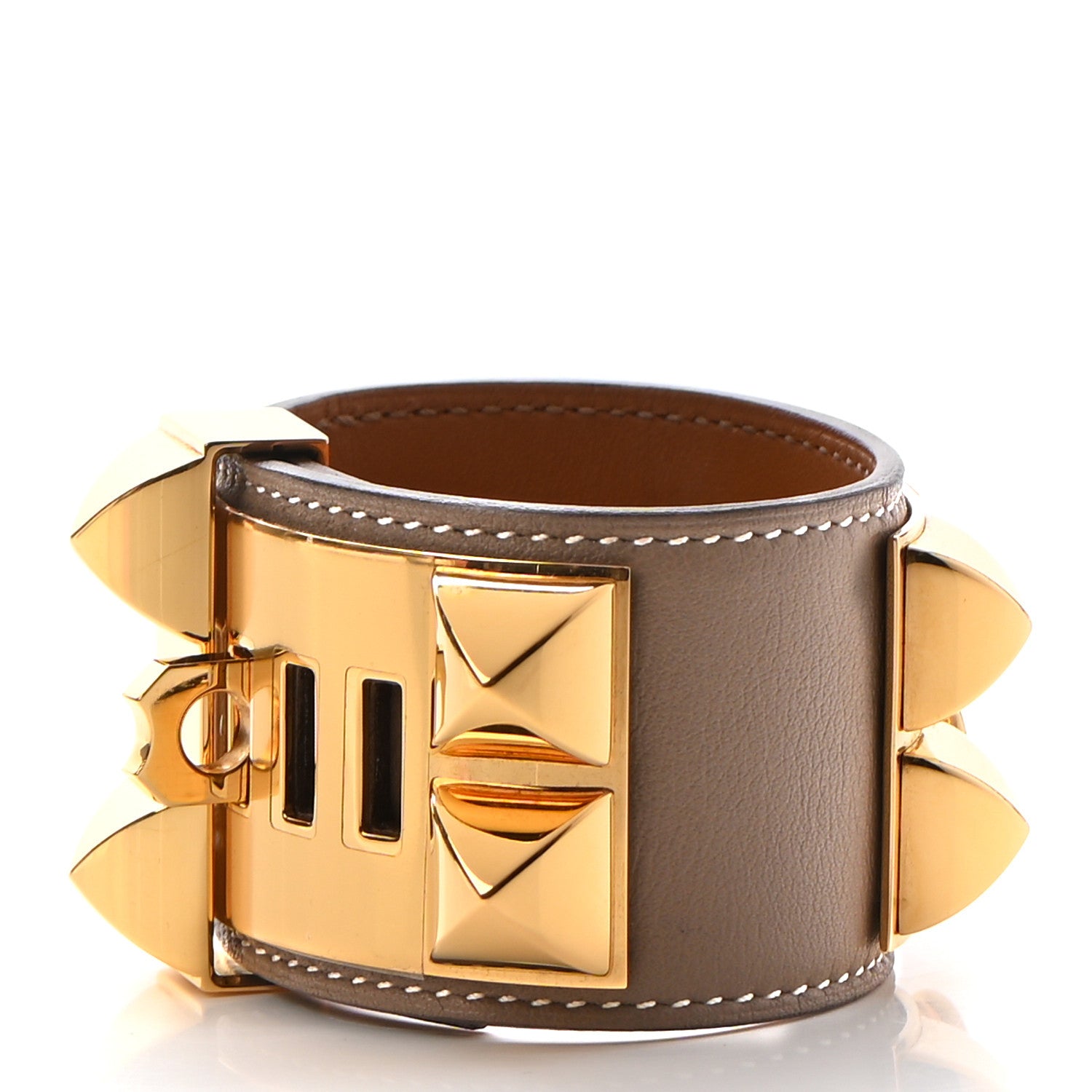 Hermes Swift Collier De Chien CDC Bracelet T1 Etoupe 3 of 7
