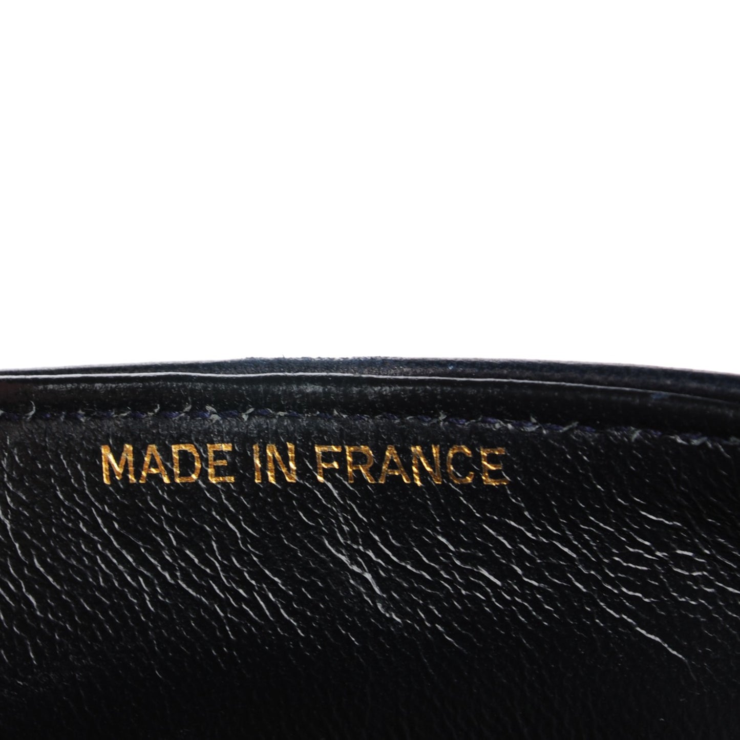 Lambskin Quilted Medium Double Flap Navy