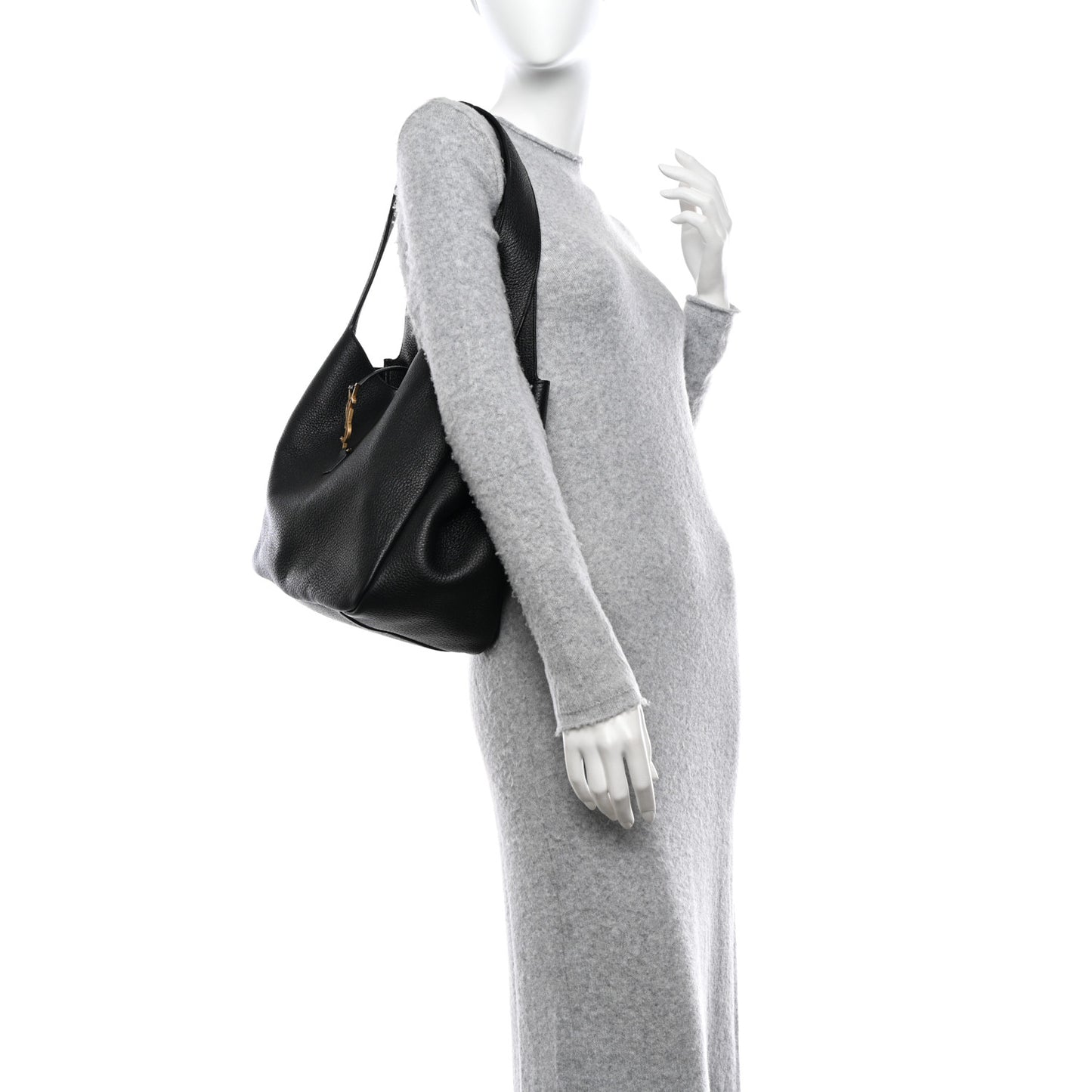 Grained Deerskin Bea Tote Black