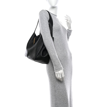 Saint Laurent Grained Deerskin Bea Tote Black 2 of 11