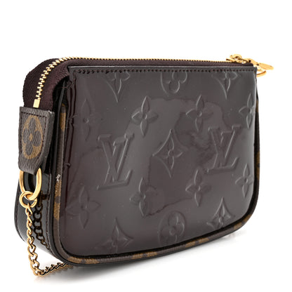 Louis Vuitton Vernis Monogram Mini Pochette Accessories Amarante 3 of 9