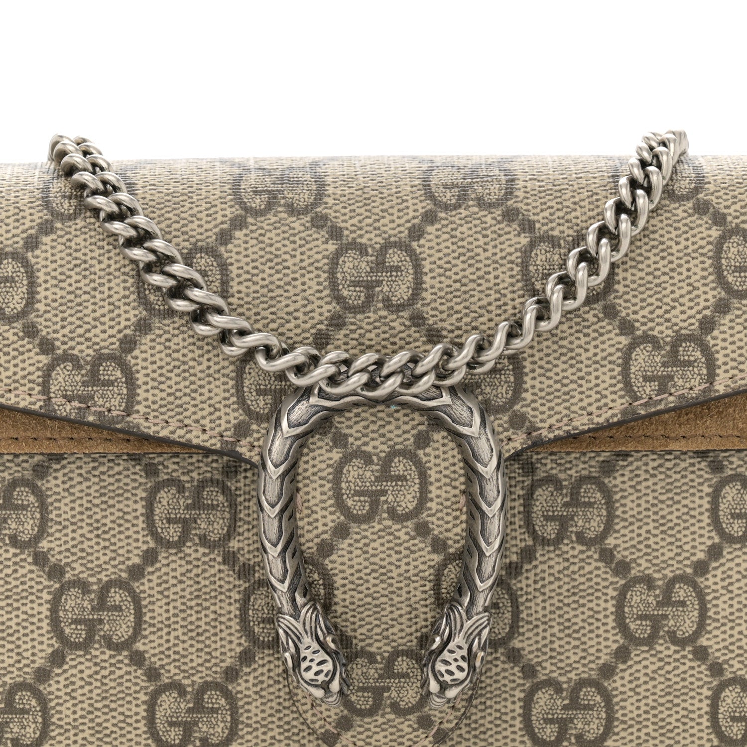 Gucci GG Supreme Monogram Super Mini Dionysus Shoulder Bag Taupe 7 of 11