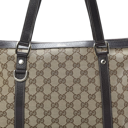Gucci Monogram Medium Abbey Tote Dark Brown 8 of 11