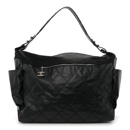 Chanel Coated Canvas Stitched XL Paris Biarritz Tote Black 1 of 11