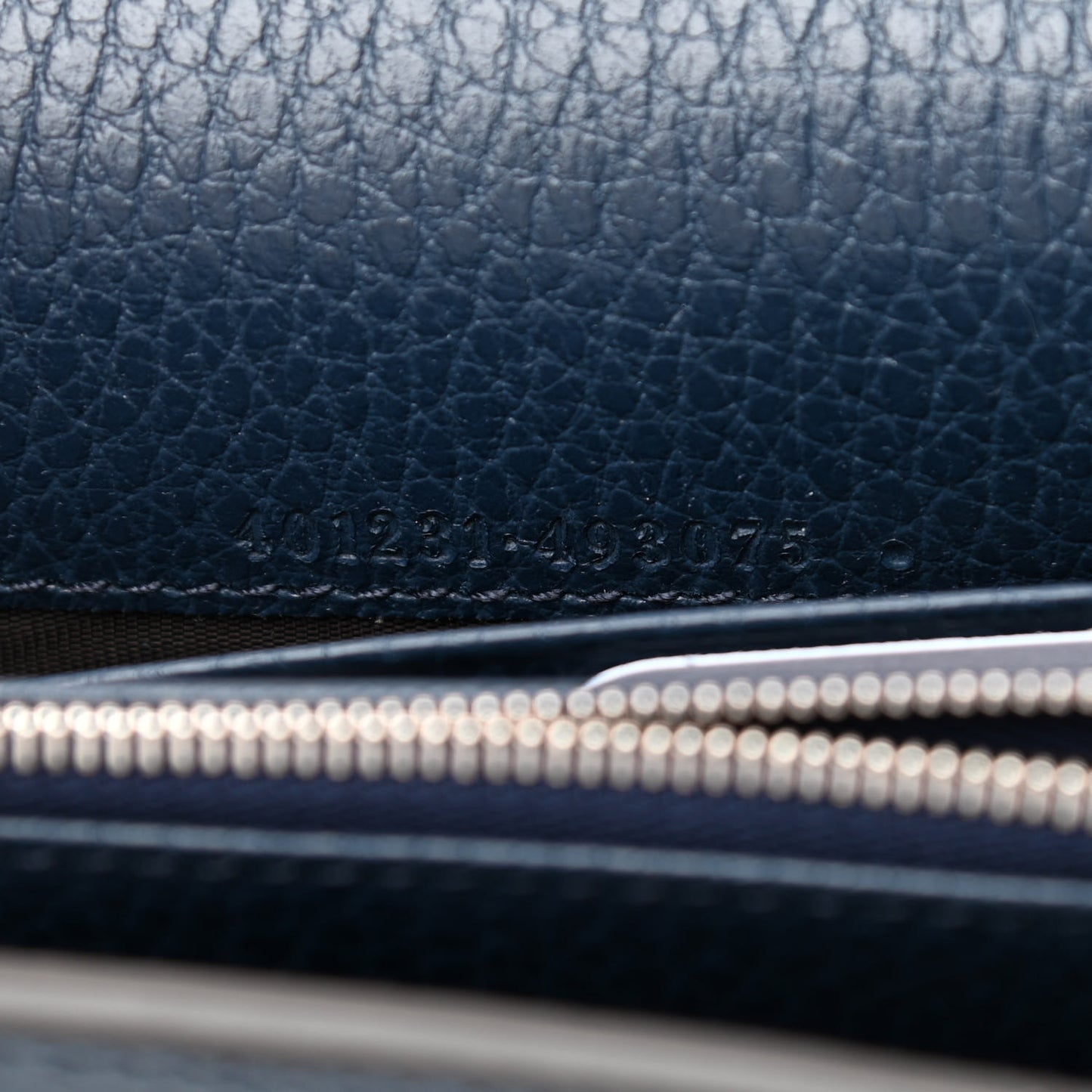 Dollar Calfskin Crystal Mini Dionysus Chain Wallet Blue Agata Black Diamond