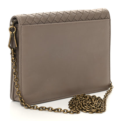 Bottega Veneta Nappa Intrecciato Chain Wallet Shadow 3 of 9
