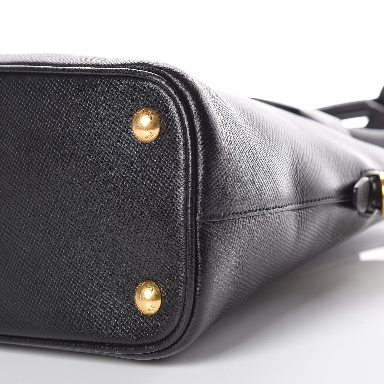 Prada Saffiano Cuir Bauletto Nero Black 6 of 10