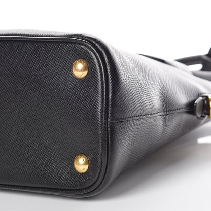 Prada Saffiano Cuir Bauletto Nero Black 6 of 10