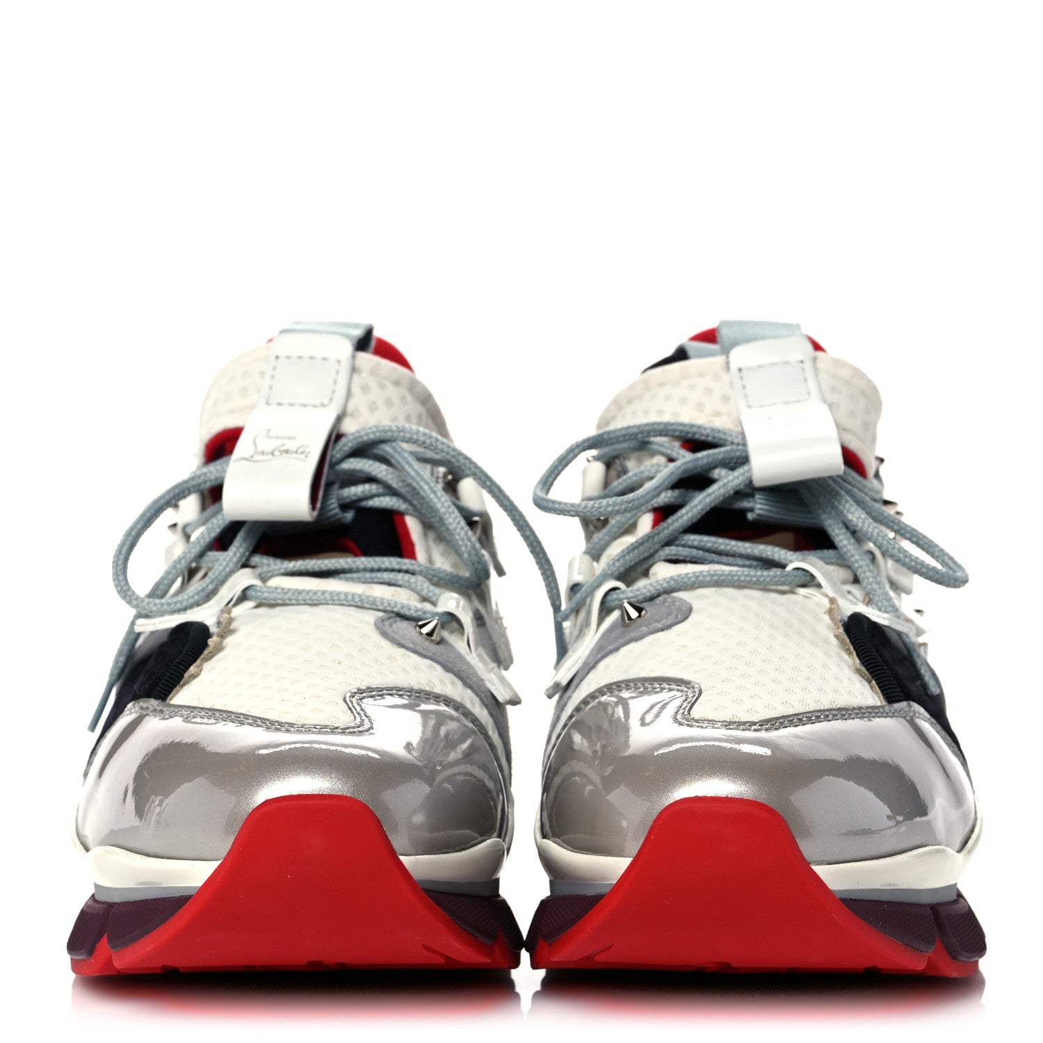 Christian Louboutin Mesh Patent Red Runner Flat Sneaker 39.5 Multicolor 2 of 8