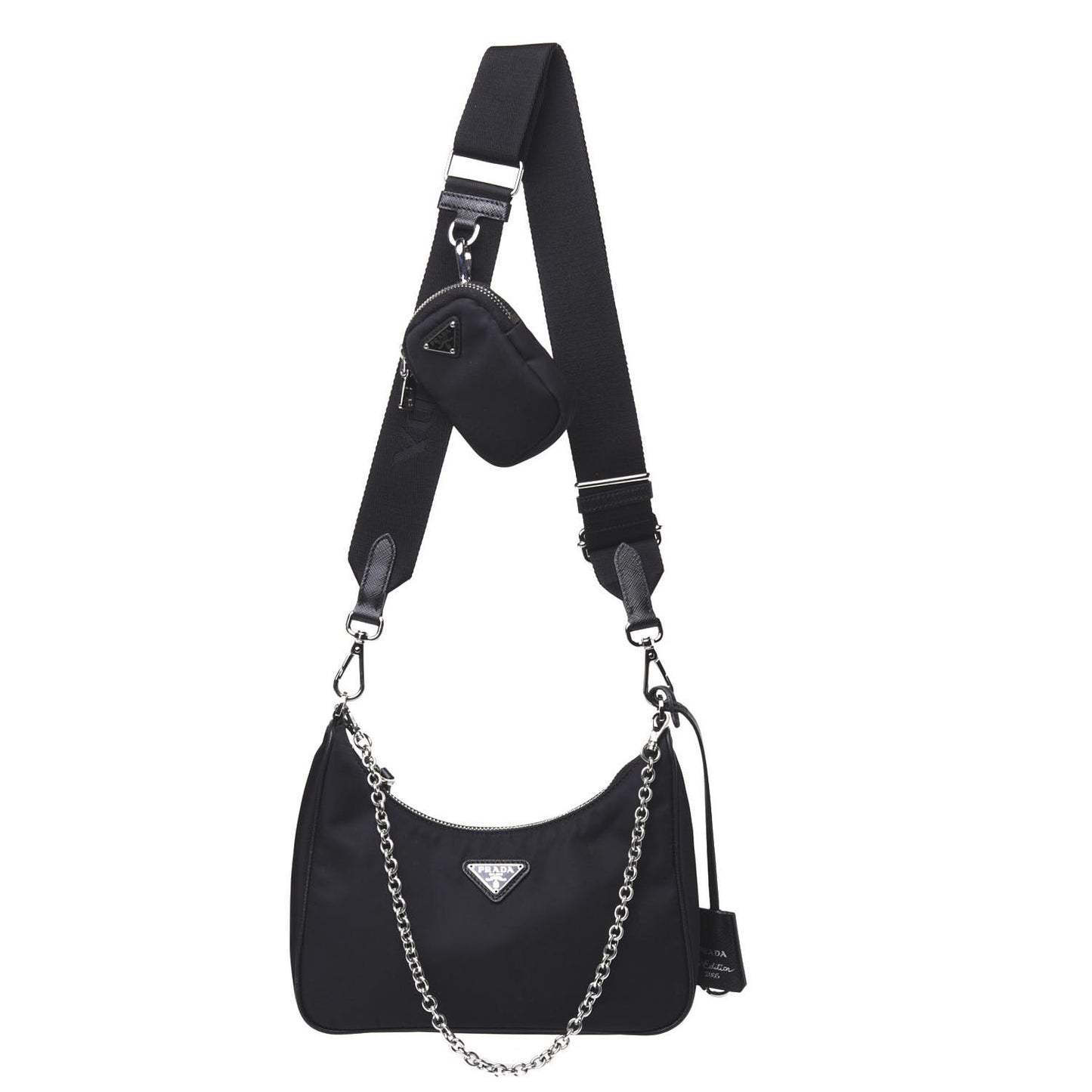 Nylon Re-Edition 2005 Shoulder Bag Black