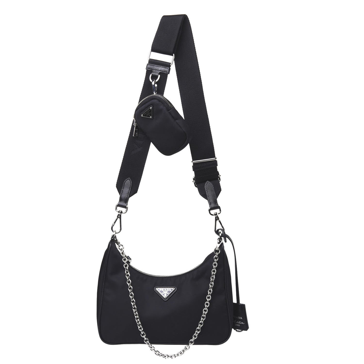 Prada Nylon Re-Edition 2005 Shoulder Bag Black 1 of 9
