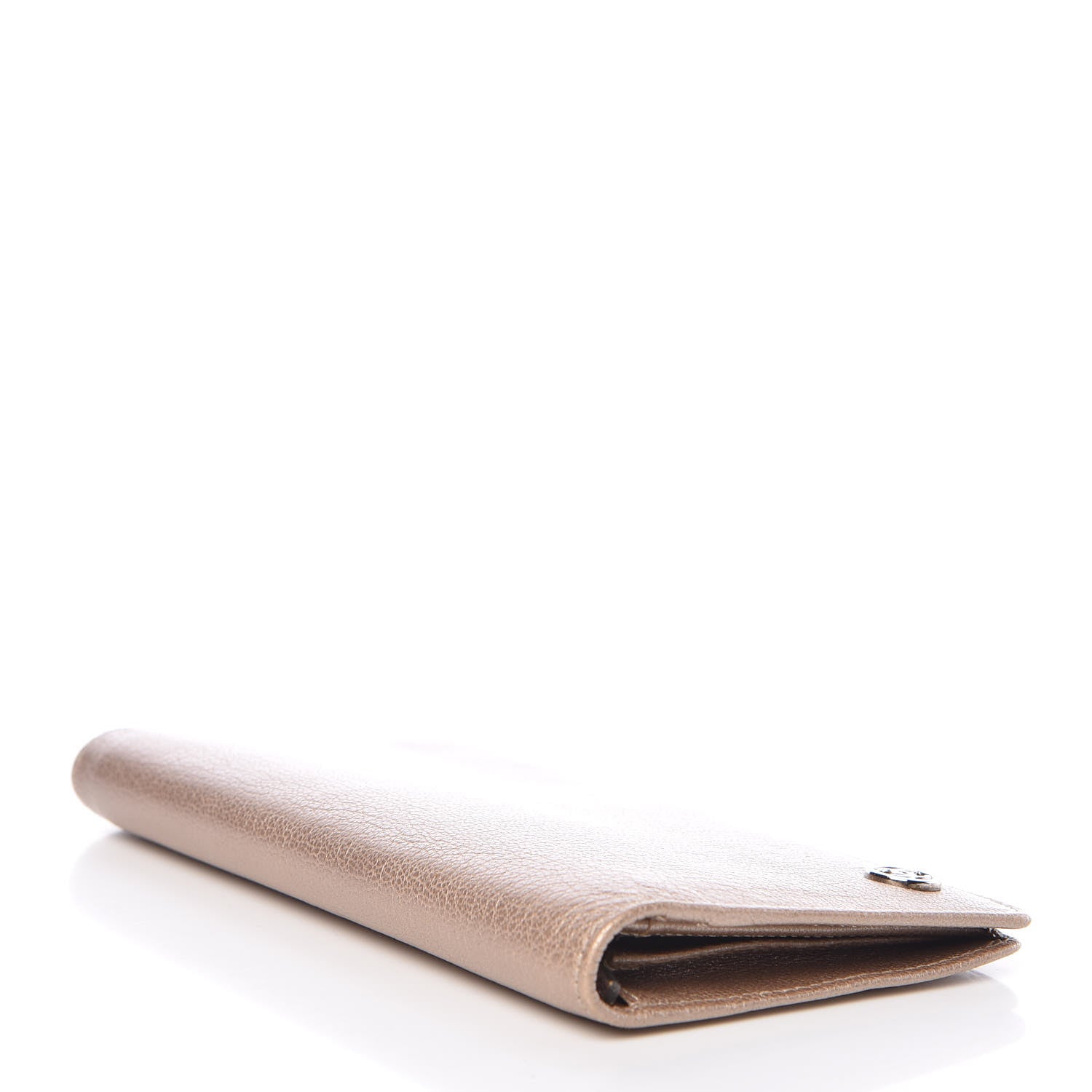 Chanel Metallic Calfskin Yen Wallet Gold 4 of 9