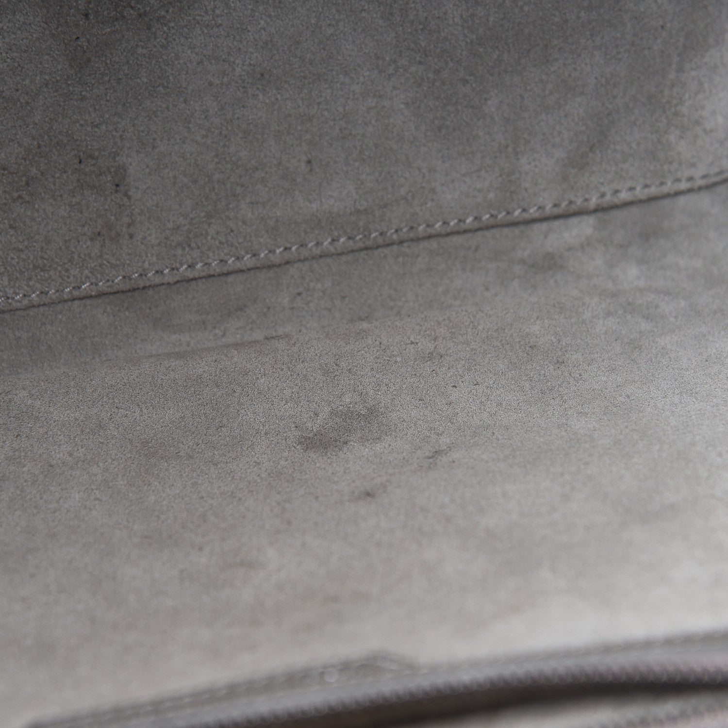 Celine Drummed Calfskin Mini Luggage Souris 9 of 16