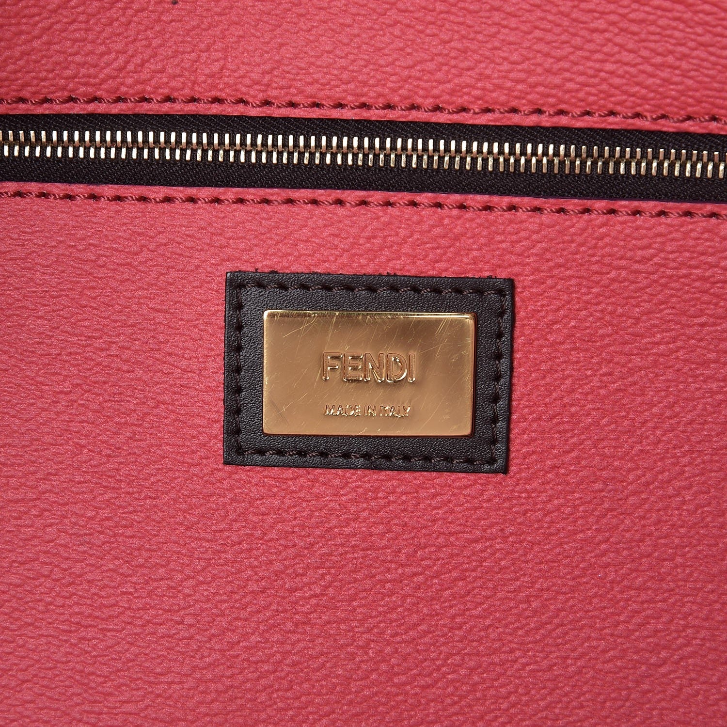 Fendi Zucca Spalmati Ombre Medium Roll Tote Tobacco Ciclamino Moro 6 of 16