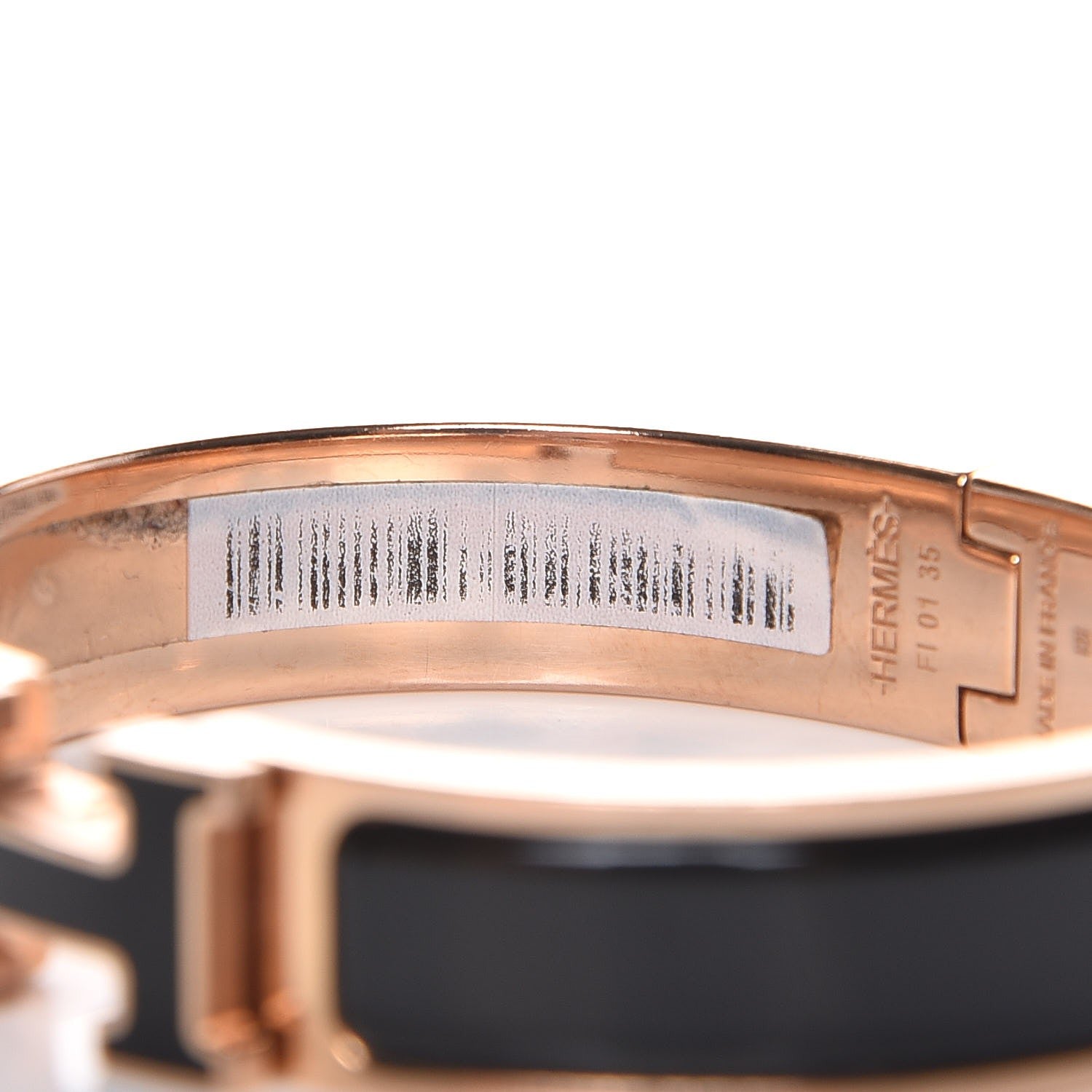 Hermes Enamel Narrow Clic Clac H Bracelet PM Black 5 of 7