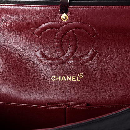 Chanel Lambskin Quilted Medium Double Flap Black 6 of 10