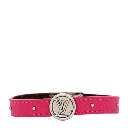 Louis Vuitton Monogram LV Circle Reversible Bracelet 17 Rose Falbala 1 of 7