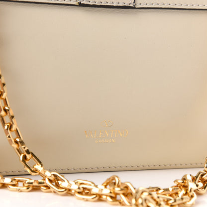 Valentino Garavani Vitello B-Rockstud Flap Light Ivory 10 of 10