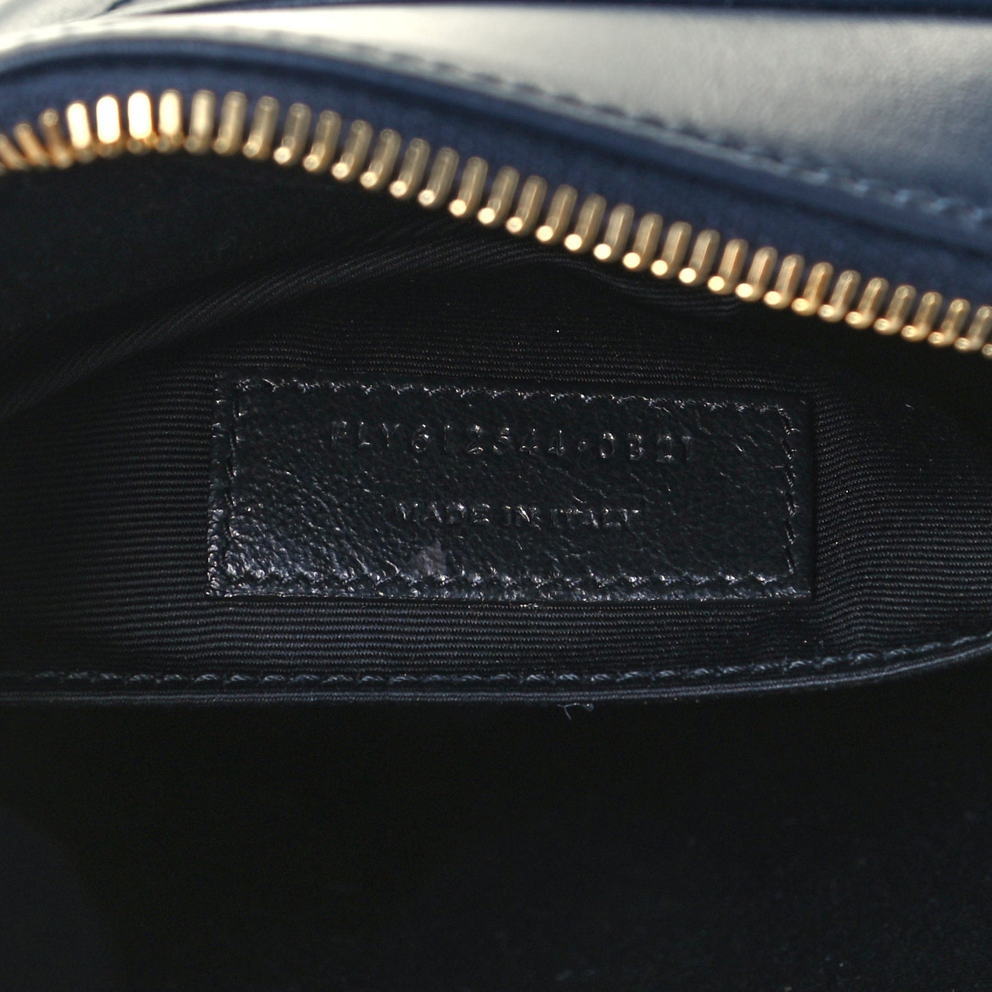 Calfskin Matelasse Monogram Lou Camera Bag Deep Marine