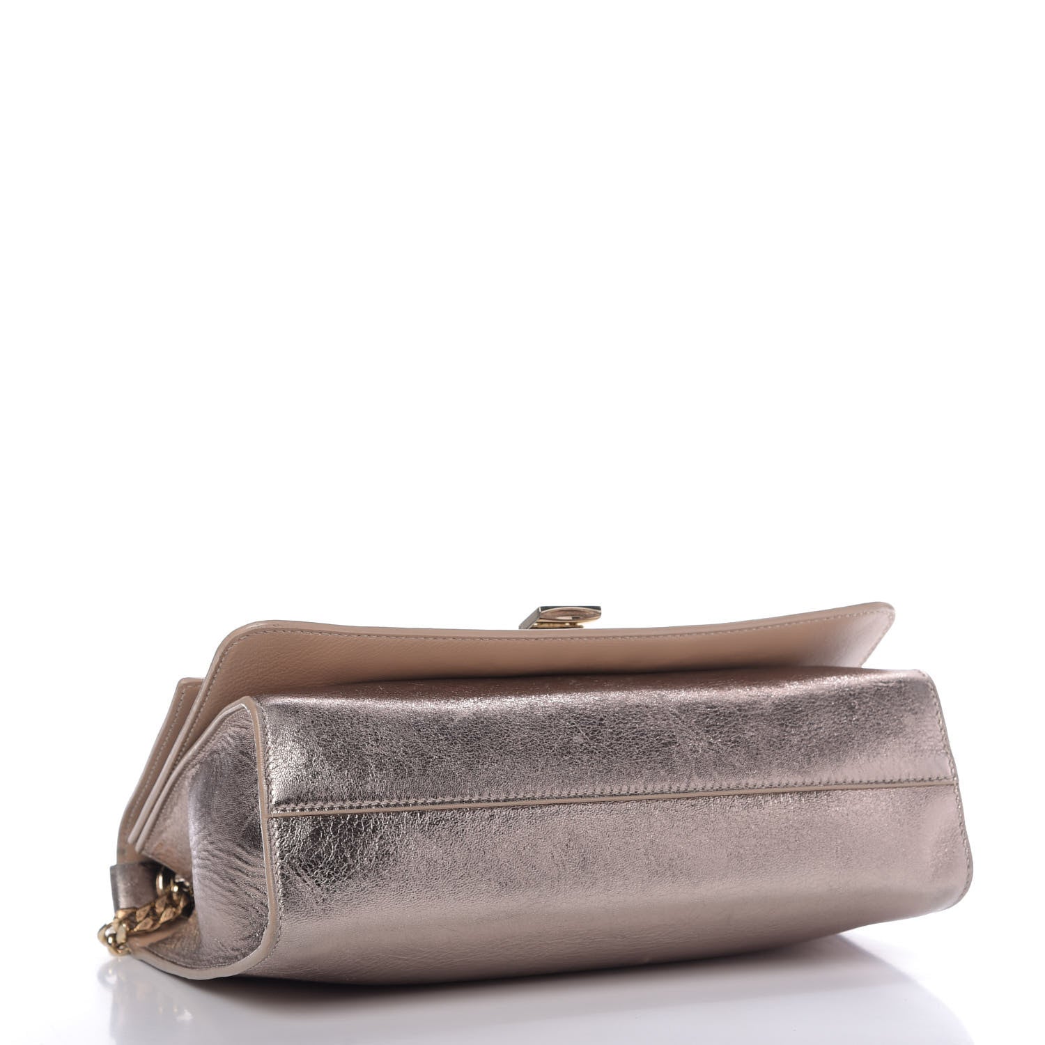 Jimmy Choo Metallic Calfskin Rebel Crossbody Bag Gold 4 of 8