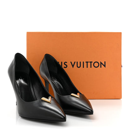 Louis Vuitton Calfskin Heartbreaker Pumps 39.5 Black 10 of 10