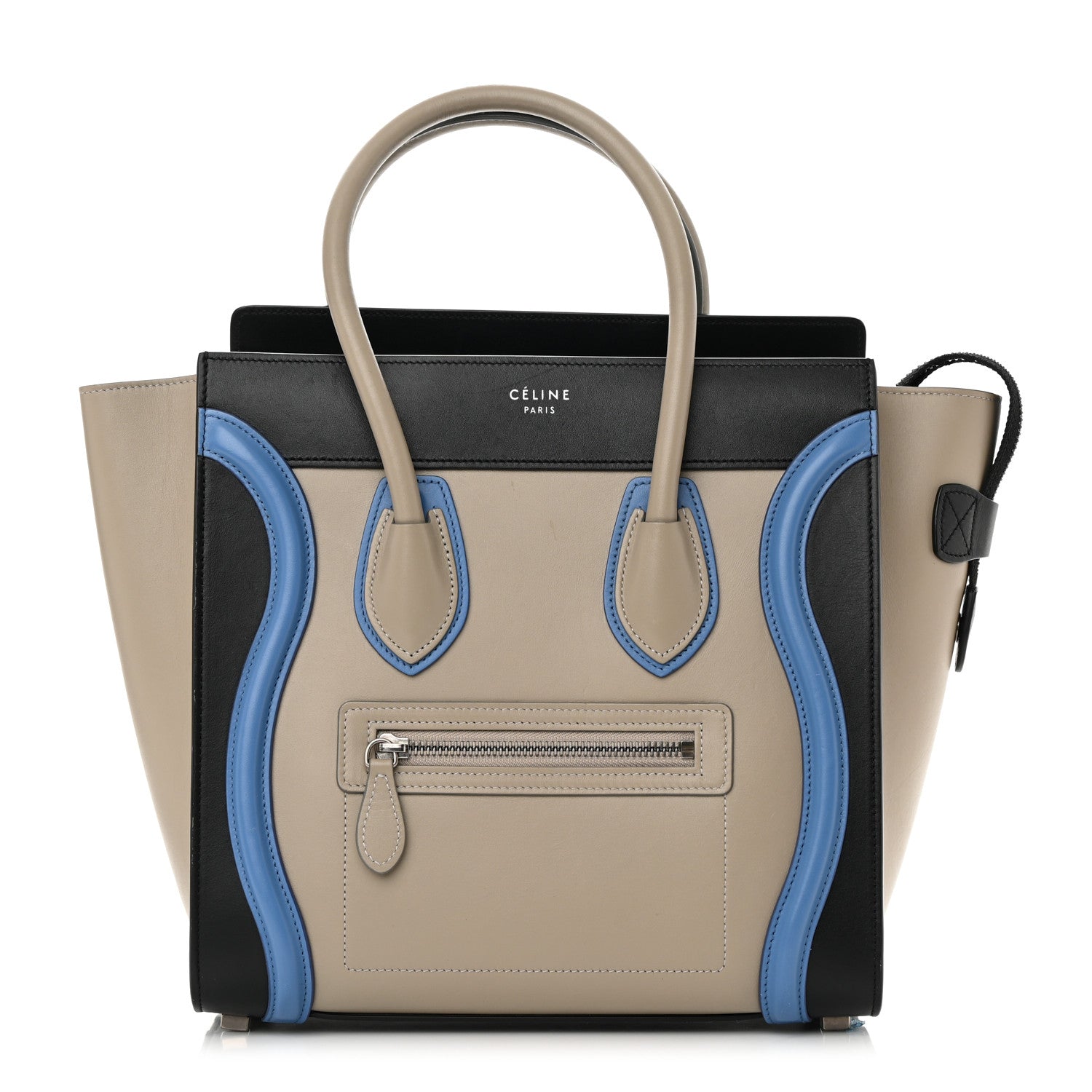 Celine Shiny Smooth Calfskin Micro Tri-Color Luggage Quartz 1 of 17