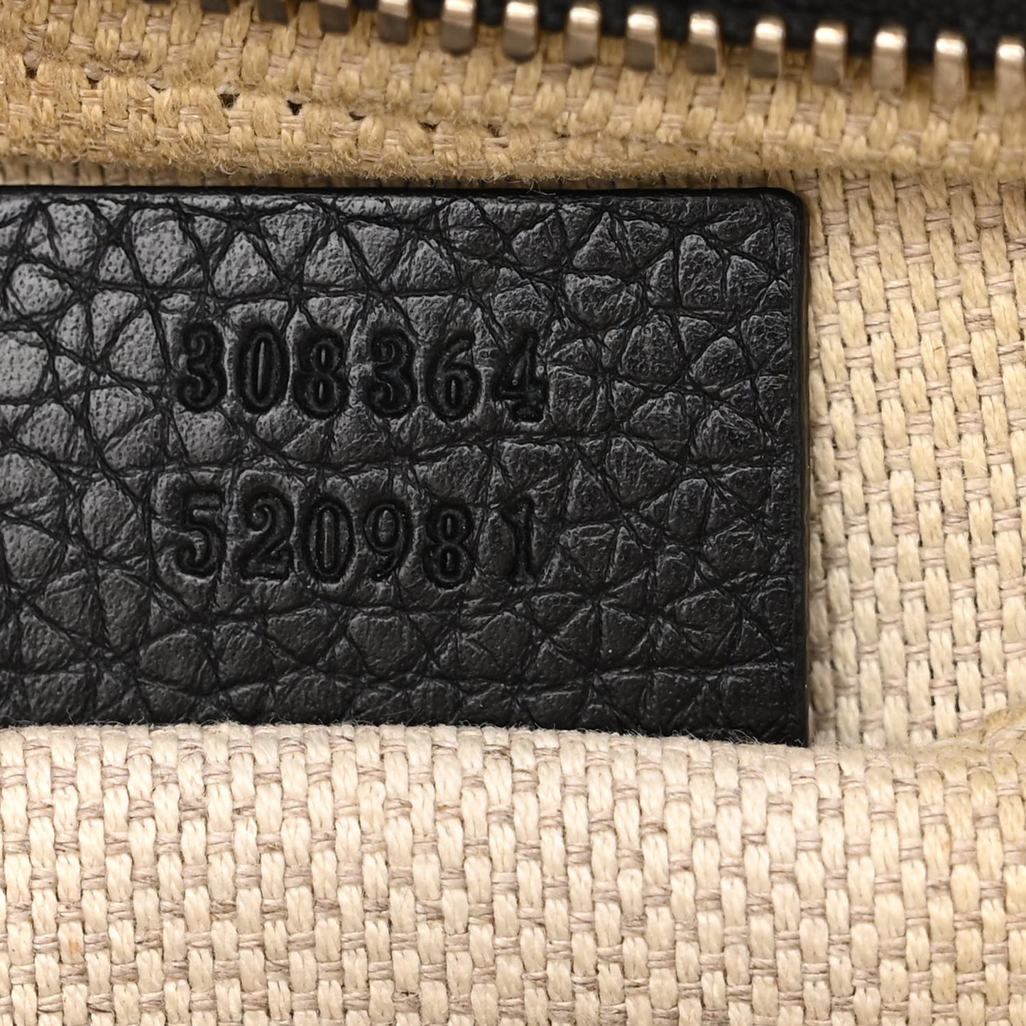 Pebbled Calfskin Small Soho Disco Bag Black