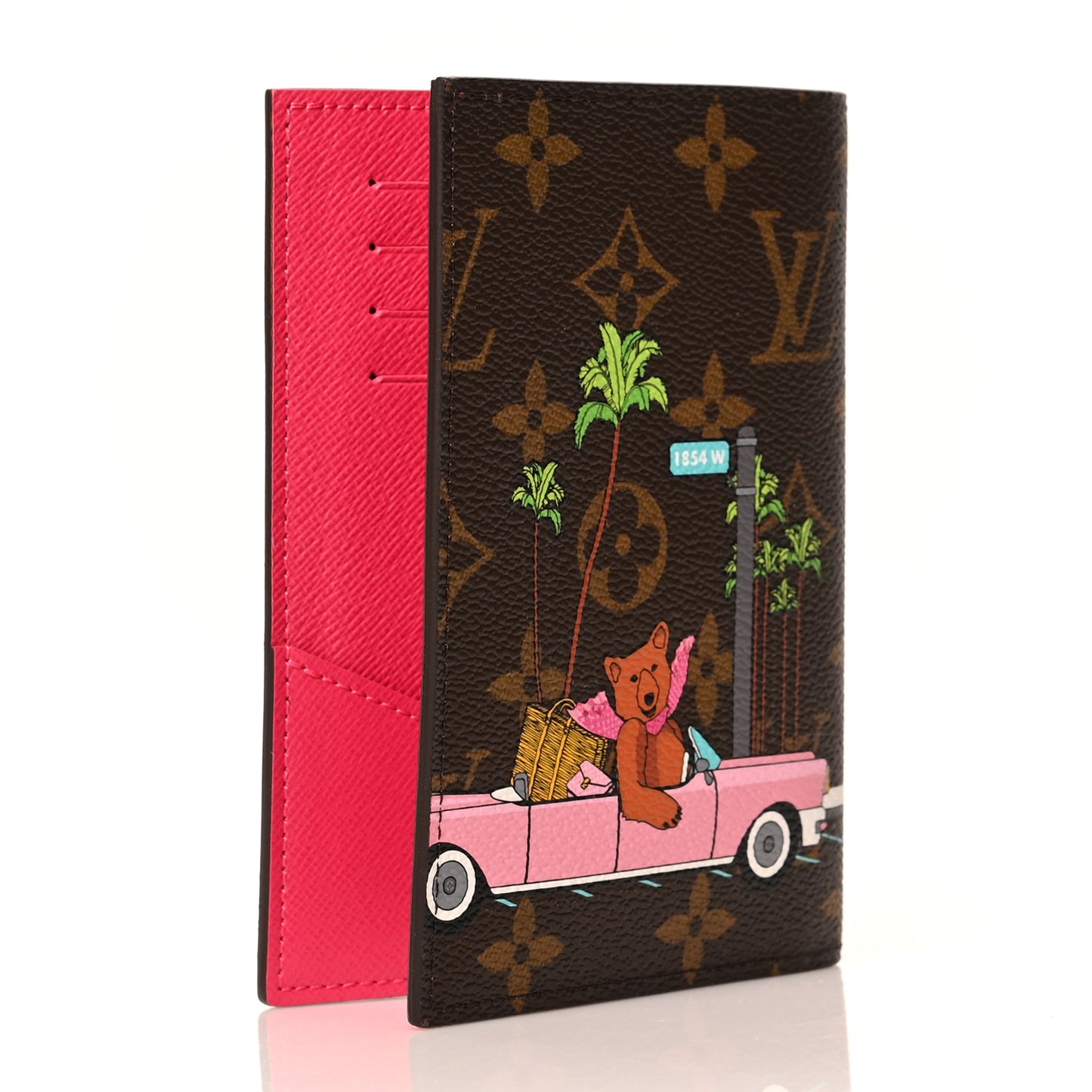 Monogram 2021 Christmas Animation Hollywood Passport Cover Fuchsia