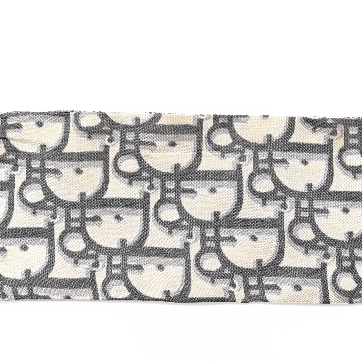 Silk Oblique Mitzah Scarf Grey