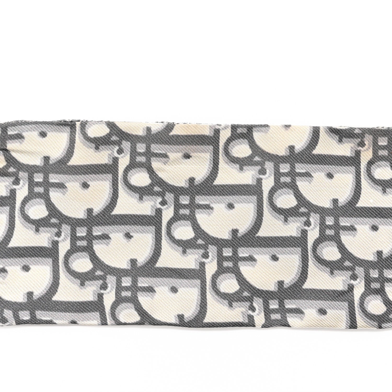 Christian Dior Silk Oblique Mitzah Scarf Grey 6 of 6