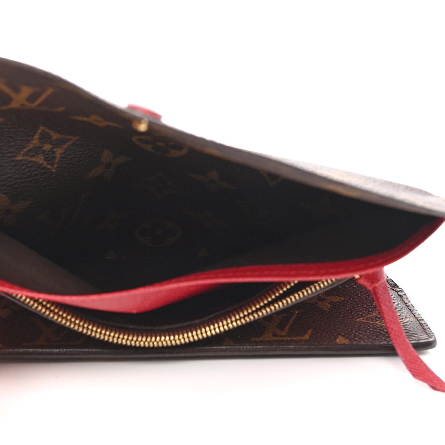 Louis Vuitton Monogram Josephine Wallet Red 5 of 10