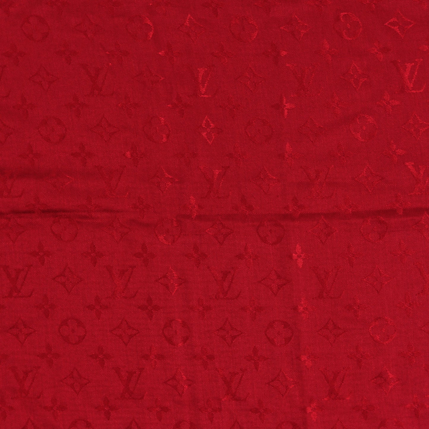 Silk Wool Monogram Shawl Pomme D'Amour